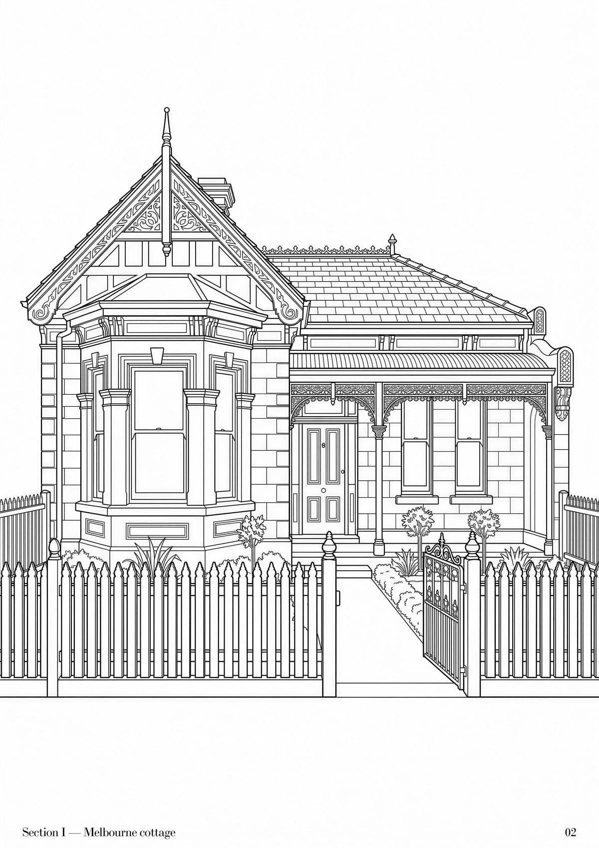 Federation Terraces, plate 2 — Australian heritage architecture study at folio scale